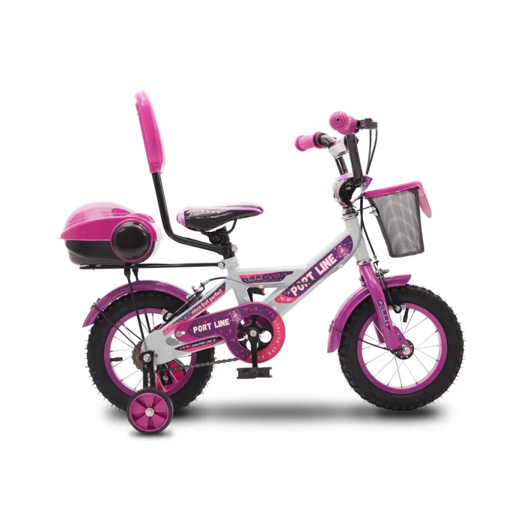 دوچرخه چیاوا مدل چیچک سایز 12 (سفید/بنفش)