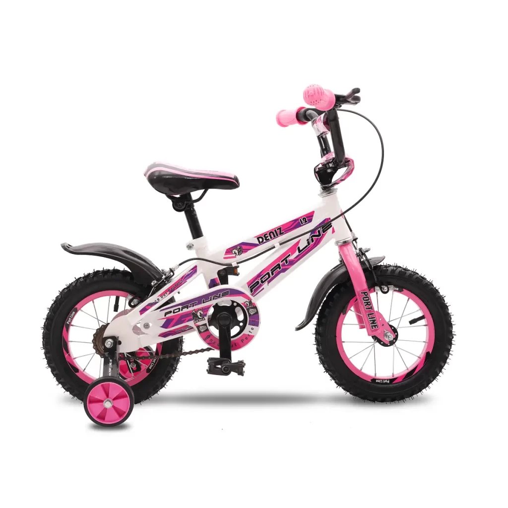 دوچرخه چیاوا مدل دنیز سایز 12 (سفید/صورتی)