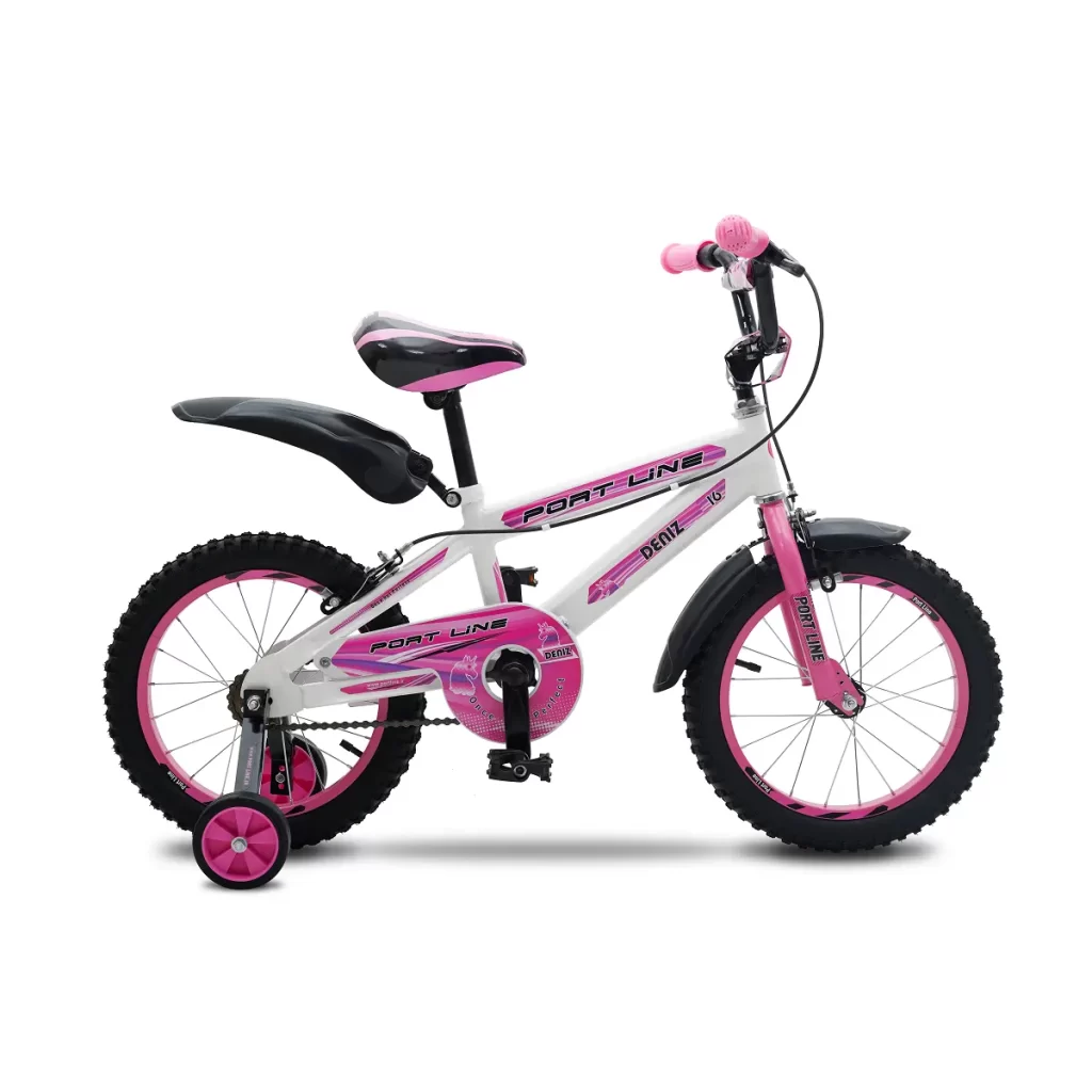 دوچرخه چیاوا مدل دنیز سایز 16 (سفید/صورتی)