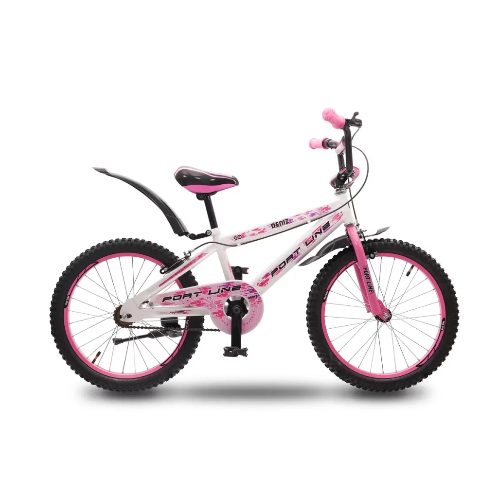 دوچرخه چیاوا مدل دنیز سایز 20 (سفید/صورتی)