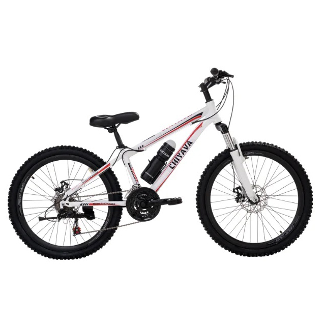 دوچرخه چیاوا مدل آکو سایز 24 دوشاخ کمکدار ترمز دیسکی (سفید) - Image 6